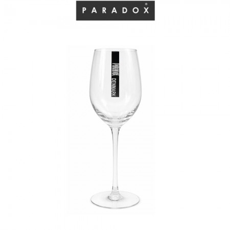 เเก้วไวน์มีลาย  Crackle White Wine