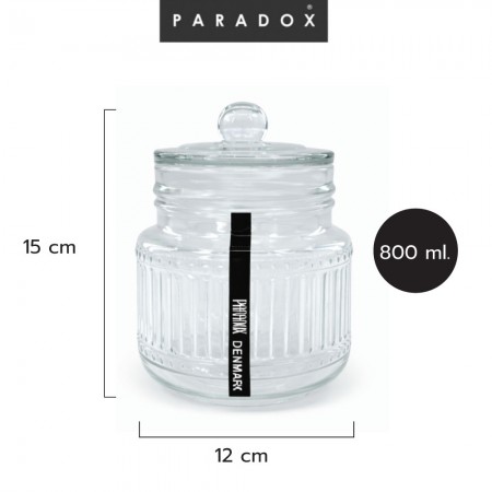 โหลแก้วฝาปุ่ม 800 มล โหลแก้วฝาปุ่ม 800 มล